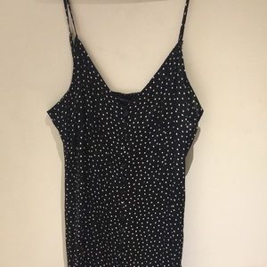 Abercrombie polka dot satin mini dress